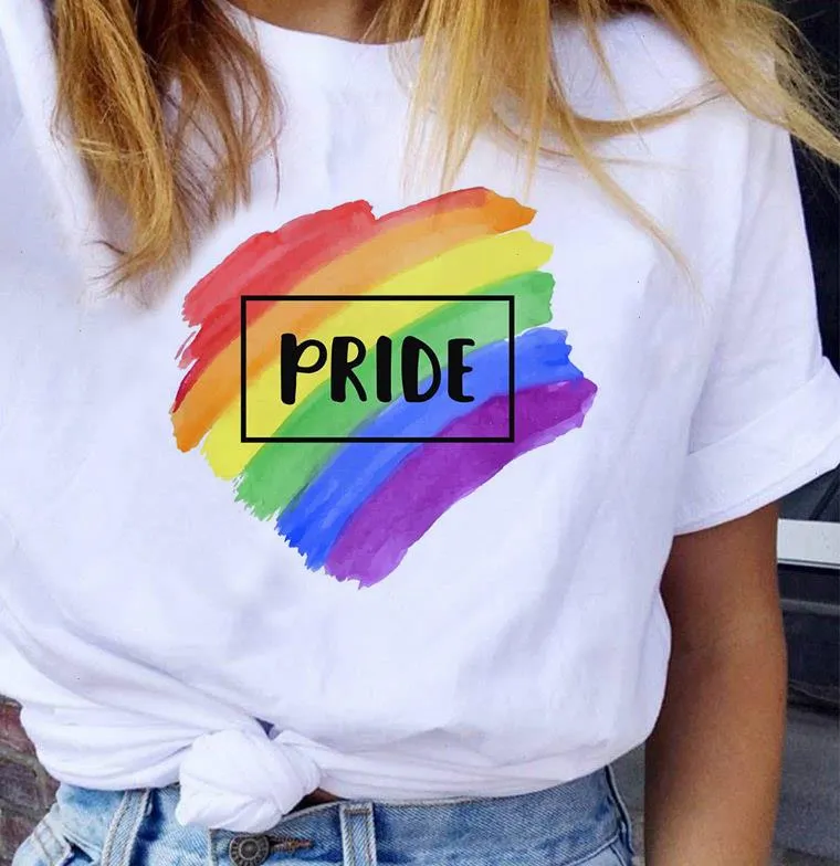 10 Designs Pride Tops Love Wins Lgbqt Lesbian Rainbow Queer Femmes Coton Drôle T-shirt Pour Lady Girl Top Tee