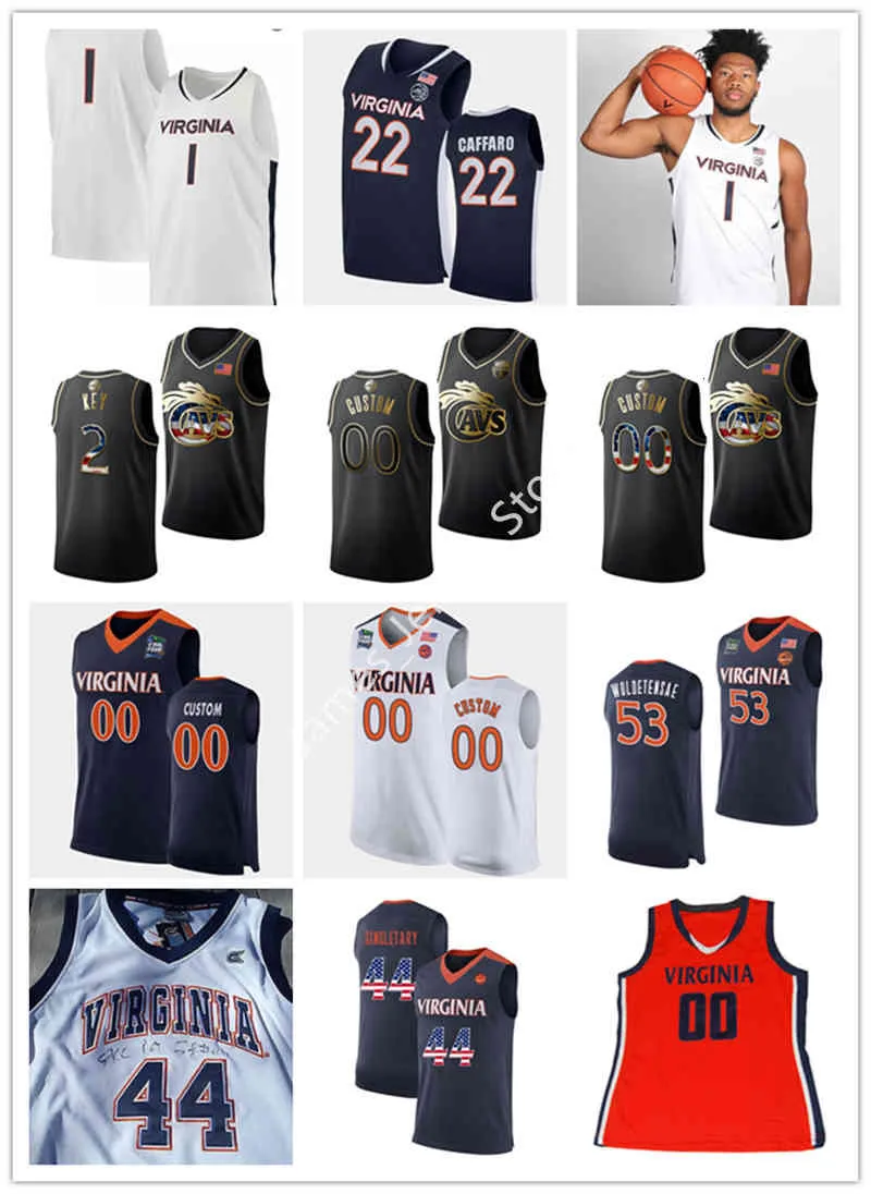 Xflsp 2022 College Custom Virginia Stitched Basketball Jersey 33 Jack Salt Jerseys 10 Jayden Nixon 12 De'Andre Hunter 45 Austin Katstra Kyle Guy