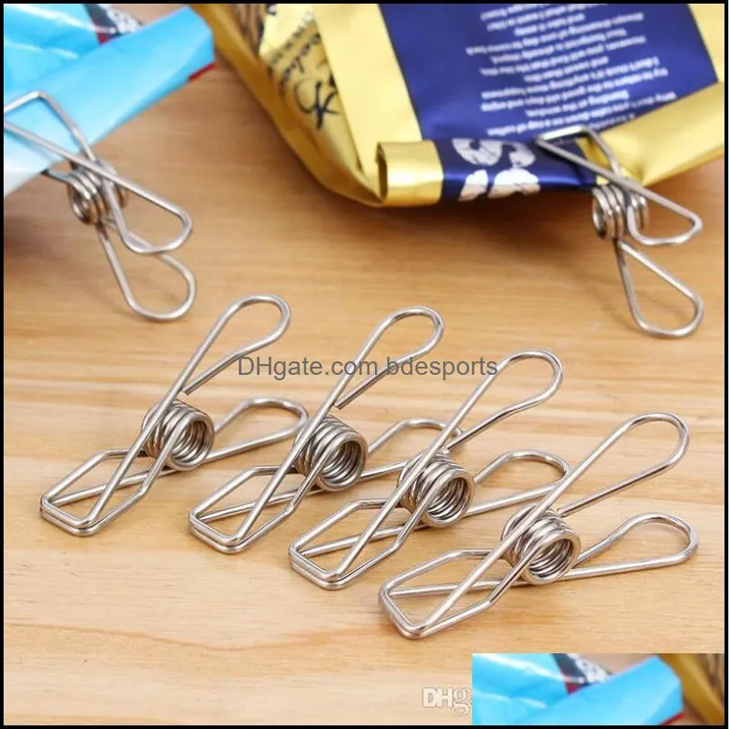 1000PCS/LOT Hot Sale Excellent Quality New Arrival Stainless Steel Spring Clothes Socks Hanging Pegs Clips Clamps Silver Laundry