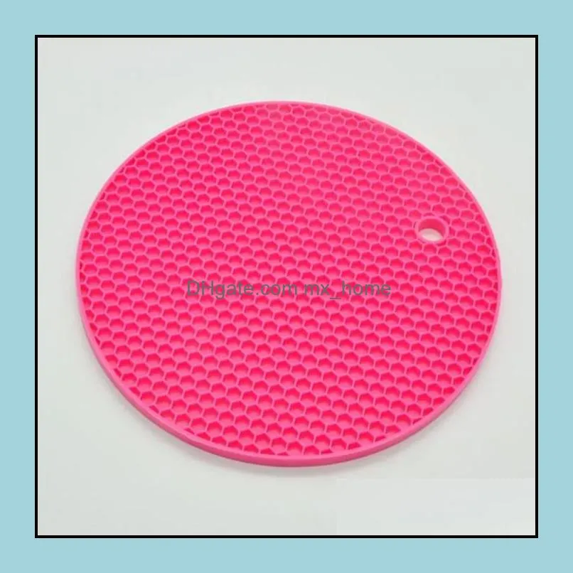 silicone insulation pad silicone non-slip heat resistant mat coaster cushion placemat pot holder kitchen accessories cooking utensils