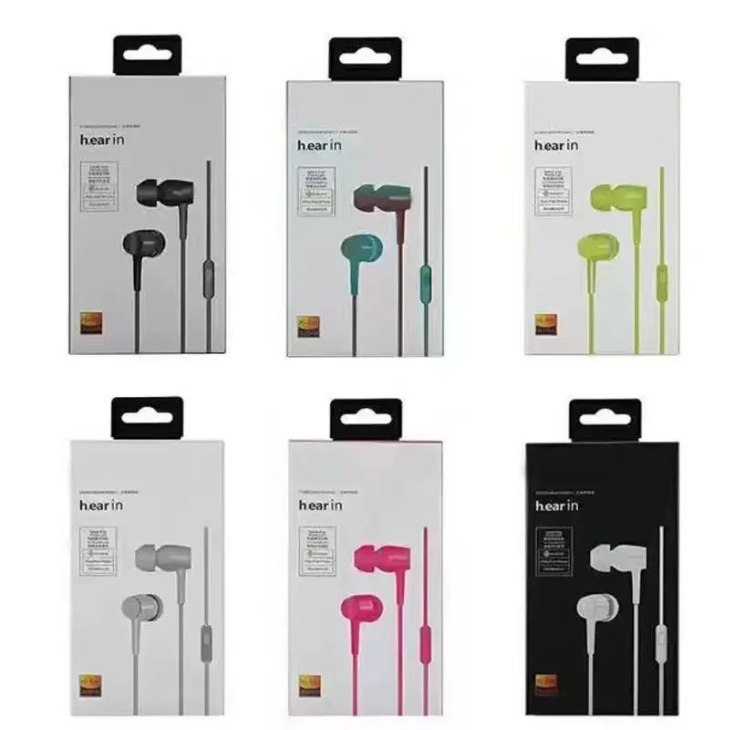 Fones de ouvido EX750 INAVERIA BASS SELEO BASS ENDERECIMENTO ENDERECIDO ENCONTRADO DE MONTO DE MICA REMOTO PARBUDOS DE MIC para iPhone Samsung Sony 3,5mm Jack com caixa de varejo