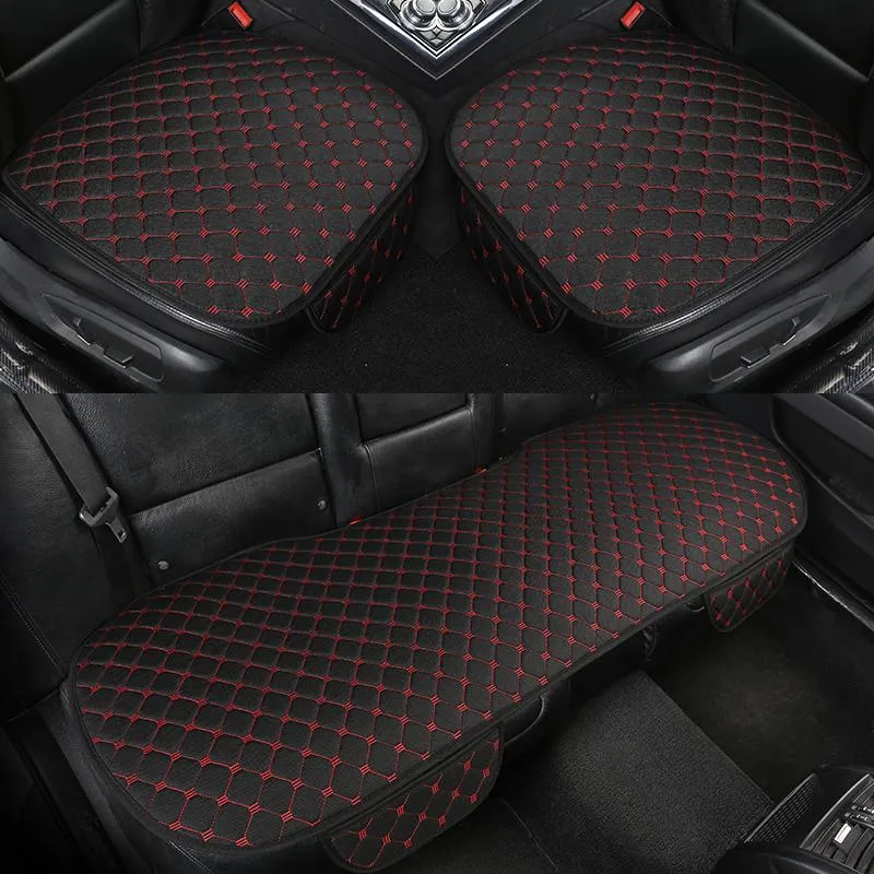 Cubiertas de asientos para el automóvil cubren las temporadas de cojín de lino universal transpirable para la mayoría de los sedán de cuatro puertas SUV ultra lujo protectioncar