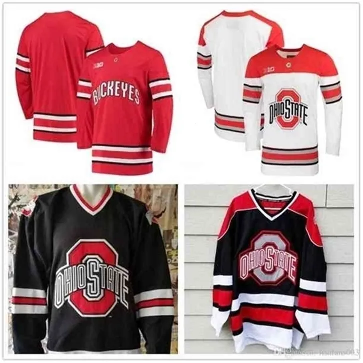 NCAA Ohio State Buckeyes Personalized Custom Hockey Jersey, Any Name