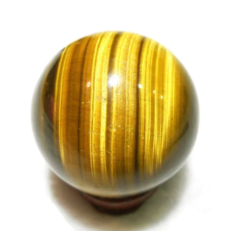 Decorative Objects & Figurines Sphere Tiger Eye Round Handmade Healing Ball Mini Crystal 2cm Toy Pendants Gift Yellow Natural RareDecorative