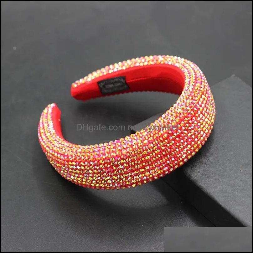 Sponge Particles Beach Headband Fashion Cross-border Baroque Rhinestone Korean 577 Hair Clips & Barrettes