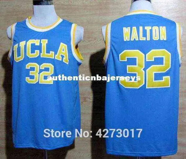 32 Билл Уолтон UCLA Bruins College Basketball Jersey Emelcodery S Blue Stitched Jerseys NCAA
