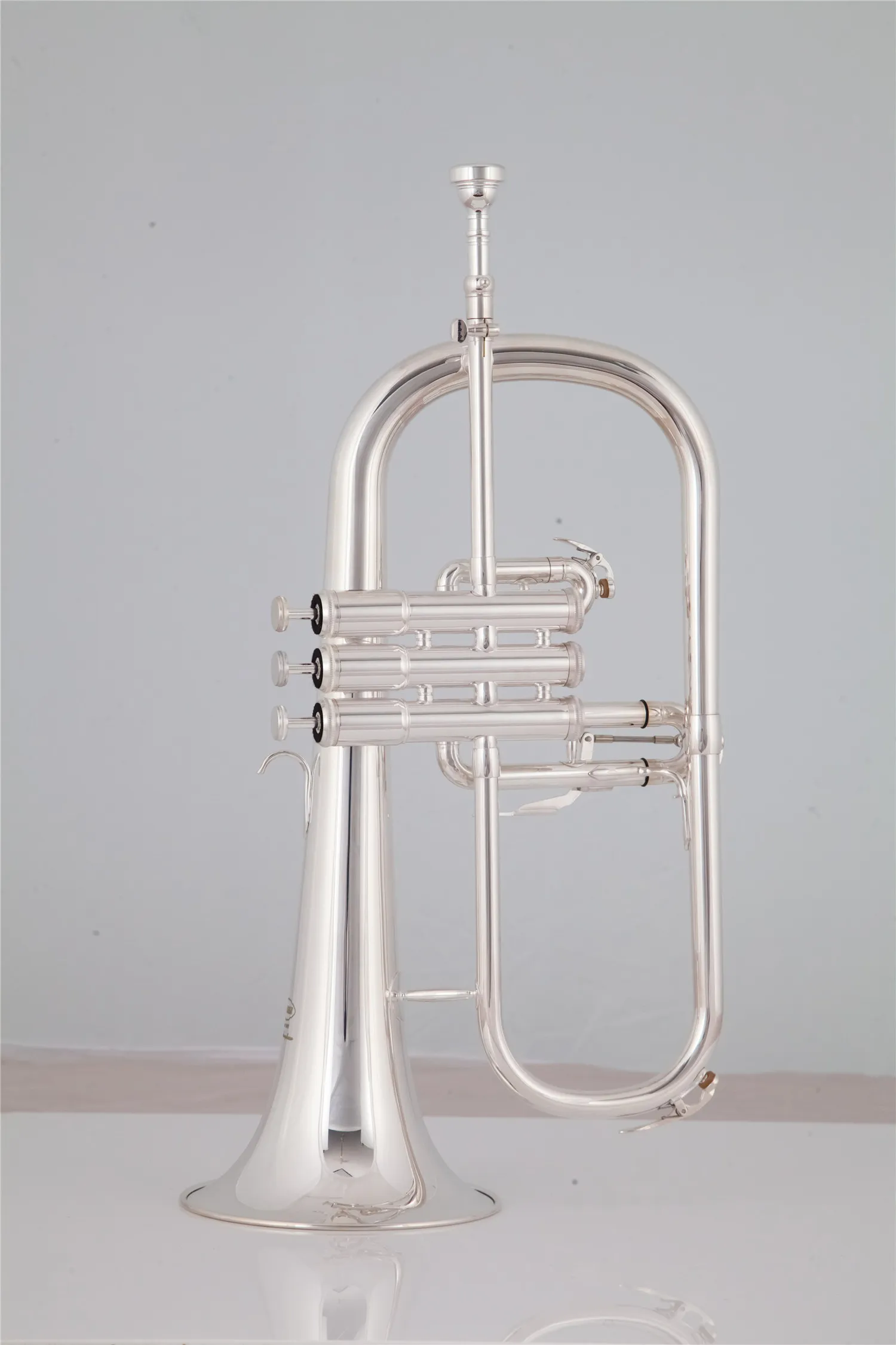 Messing instrument flugelhorn bb num tune sliver vergulde muziekinstrumenten hoorn met mondstuk