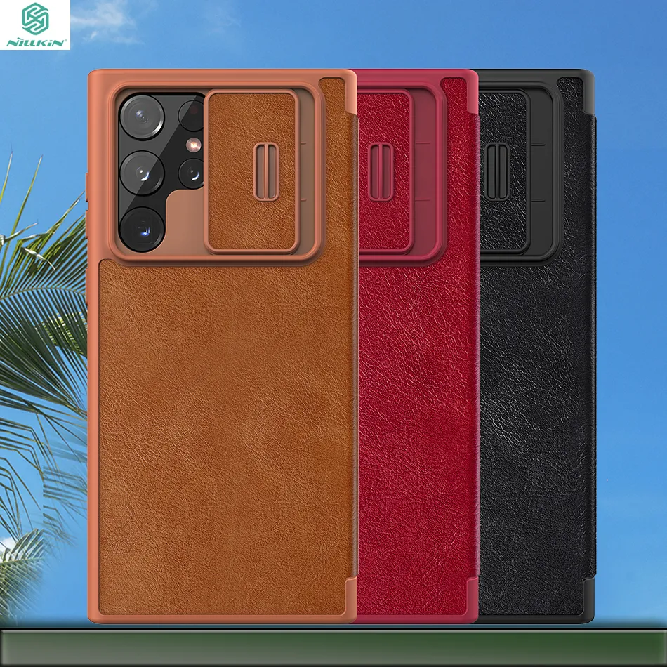 ₩19,241에서 삼성 갤럭시 S22 Ultra Case Nillkin Wallet 가죽 플립 케이스 용 10 조각 / 제비