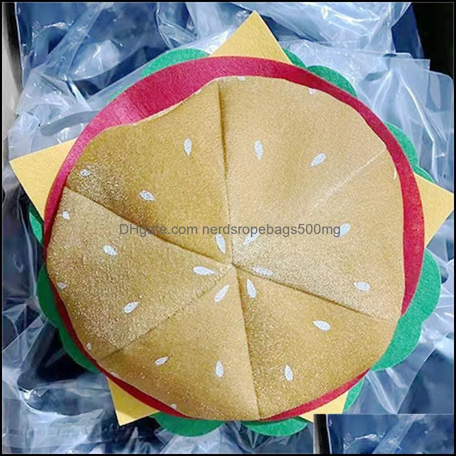 Party Favor Factory supply photo artifact funny game performance net red hamburger hat wholesale