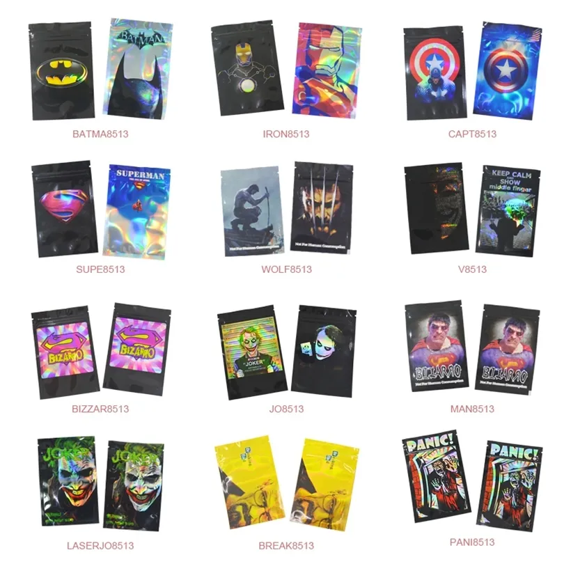 100 pcs 85x13 cm 33x51 Zip lock Pouches Aluminum Mylar Foil Food Bags 510 grams Customized Printed Bags 201021