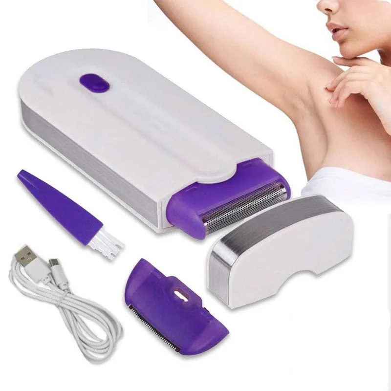 USB ładowna epilator Kobiet Kobiety golarki do usuwania włosów elektryczne dama golenia trymer bikini nogi nogi ciało depilador 220623
