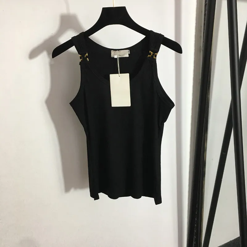 Chalecos de algodón de verano Tanques Mujeres Chaleco de punto delgado Tops Camisas de diseñador sin mangas de moda Chicas Camiseta deportiva Ropa