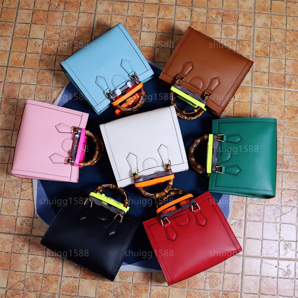 5A Diana Bamboo Tote Bags lyxigt designermärke mode axelväskor rem handväskor högkvalitativa kvinnors väskor Shoppingväskor plånbok Strandväskor Hobo Clutch Väskor