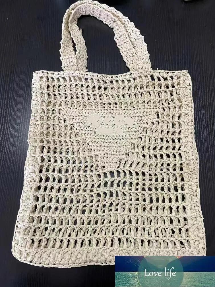 6Colors Shoulder Shopping Bag Tote Bags Straw Woven Shopping Mesh Hollow Fashion Storsäljare