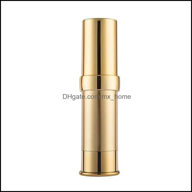 5ml 10ml 15ml 20ml 30ml AS airless lotion pump bottle hot stamping gold UV vacuum essential oil cream sub-bottle