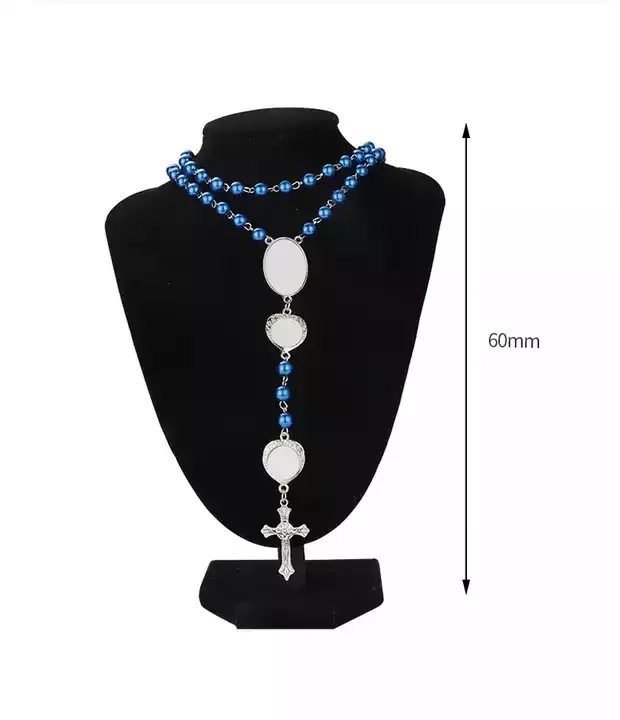 Sublimation Rosary Rosary Necklace Heat Transfer Bead Pendant DIY Beaded  Jewelry From Smyy6, $2.87