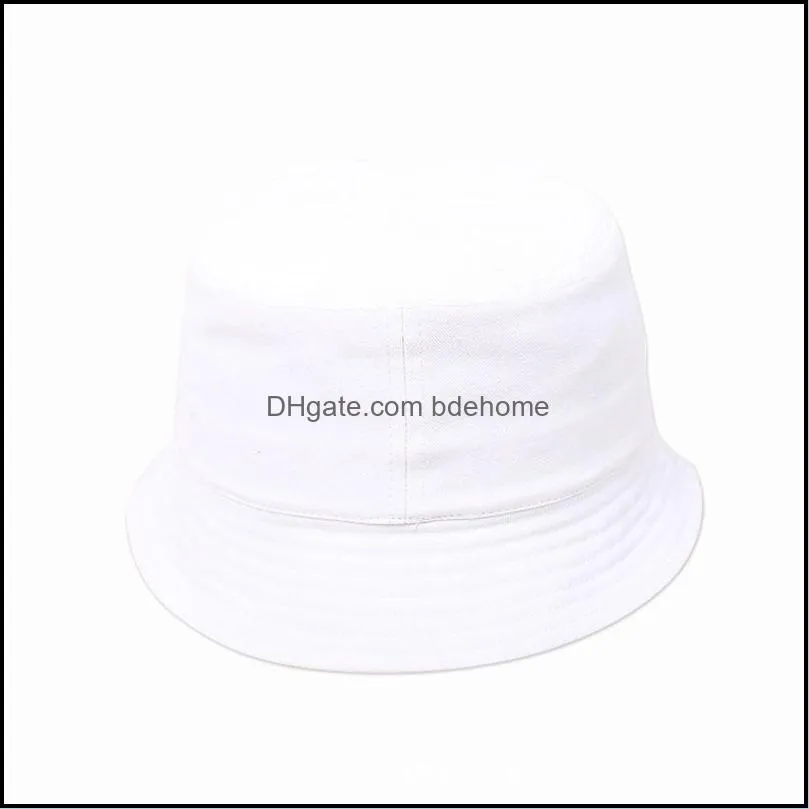 Plain Kids Bucket Hats Baby Boys Girls Caps Fishing Hat Cotton Sun Hat Children Breathable Summer Beach Hat 814 Q2