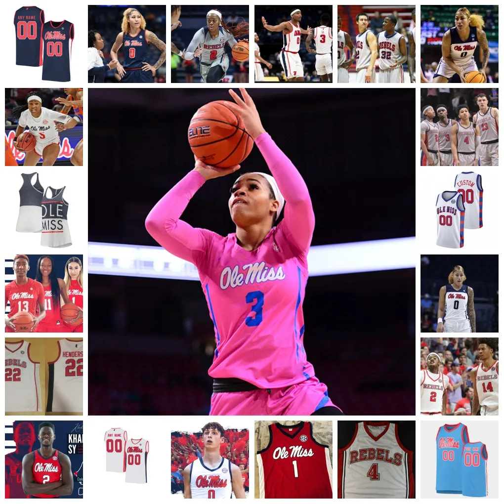 0 Shakira Austin Jerseys 2022 NCAA Custom Ole Miss Rebels Basketball Jersey 22 Jennifer Gillom 1 Lashonda Monk 2 Mimi Reid 3 Donnetta Johnson Jerseys College Stitched