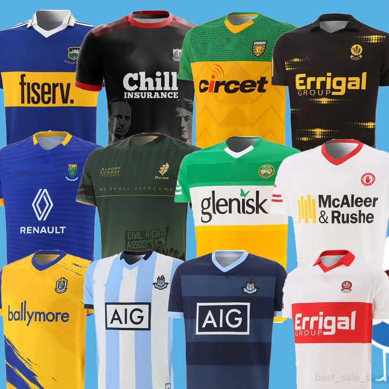 2022 2023 Kilkenny Wexford GAA Soccer Jersey Offaly Tyrone Remastered Journaled Football Shirt Tipperary 23 23 Hem borta storlek