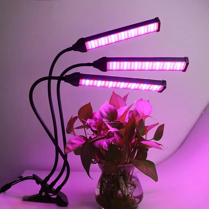 Full Spectrum LED Grow Light - 20W-80W Phyto Lamp with Timer for Indoor ...