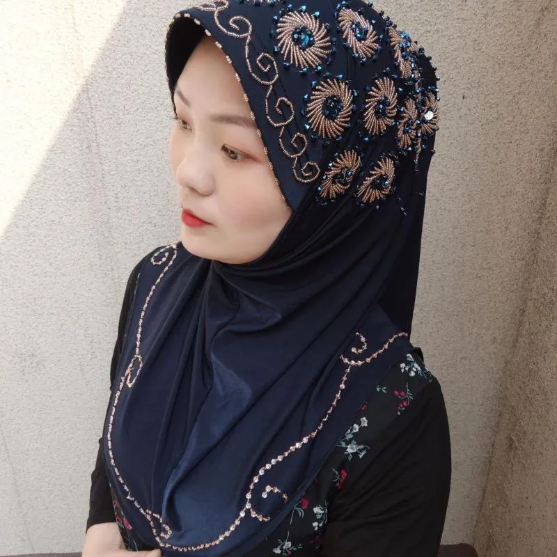 Crinestones Ethic Clothing Łatwe do noszenia arabskie islam muzułmańskie czapki hidżab