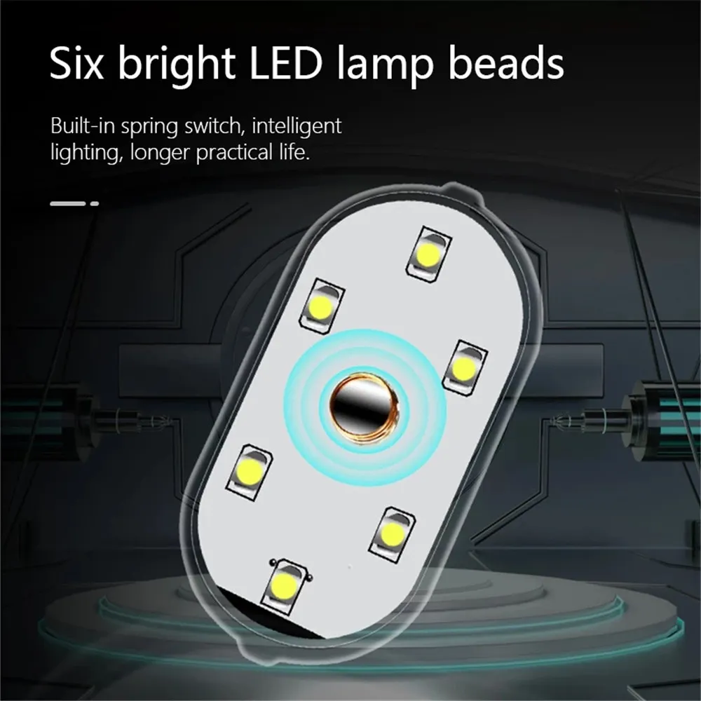 Universal Wireless Car Interior LED Lights Auto Mini Roof Ceiling Reading  Lamp 5V Finger Touch Sensor Magnetic Attraction Styling Dome Light USB  Rechargable From 2,77 €