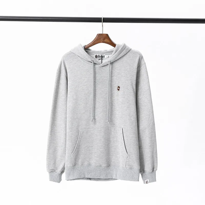 Hommes Bape Hoodie Designer Hoodies Designer Hoodie Hommes Bathing Ape Sweat À Capuche 100% Coton Noir Militaire Vert Gris Clair Gris Foncé Vêtements 3WG9