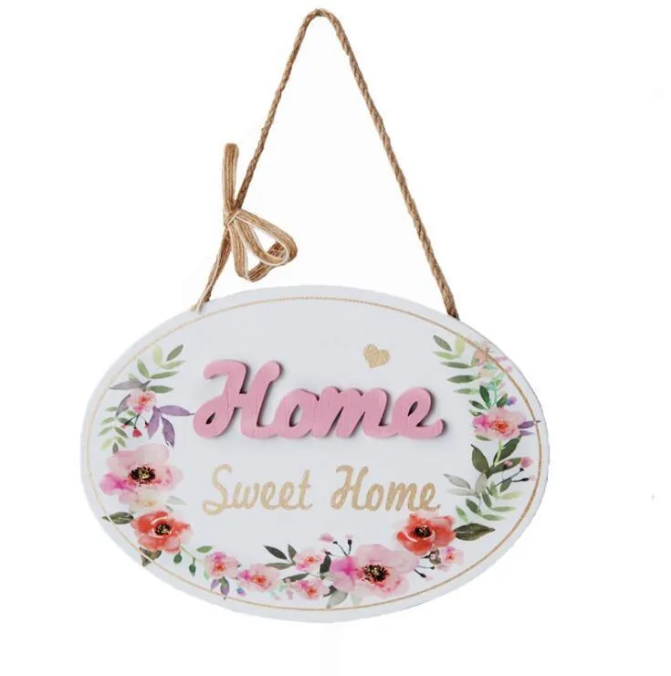 Welcome to Our Home Wooden Sign Novelty Items Hanging Decoration Rustic Farmhouse Front Porch Signs Decor