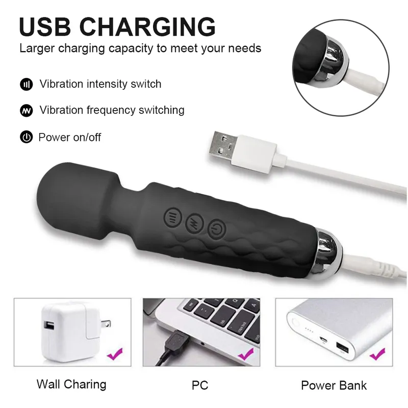 how to charge a wand vibrator Adam & Eve Intimate Curves Rechargeable Wand - Vibrators