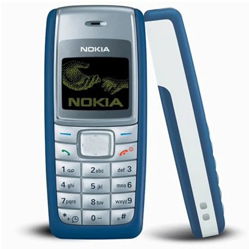 الهواتف المحمولة الأصلية المجددة Nokia 1110 GSM 2G للهاتف المحمول chridlen المسنين