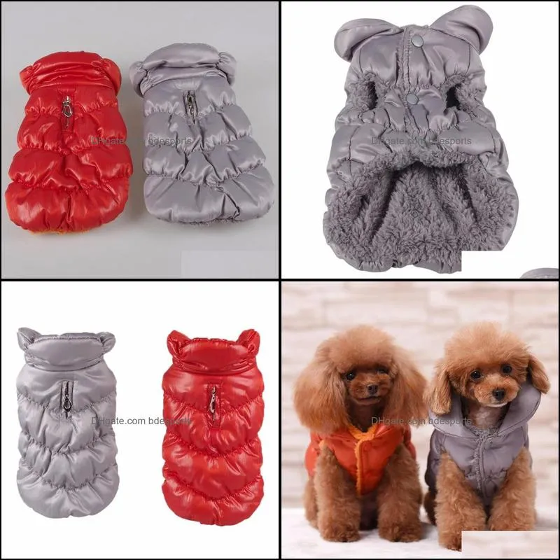 Pet Clothes Puppy Outwear Costume For Winter Dog Warm Coat Down Jacket Vest Pet Puppy Clothes Apparel
