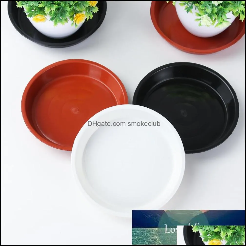 3Pcs Plastic Durable Plant Saucer Drip Trays Round Heavy Duty Flower Pot Plastic Tray Saucers Indoor Outdoor Garden Supplies Factory price expert design