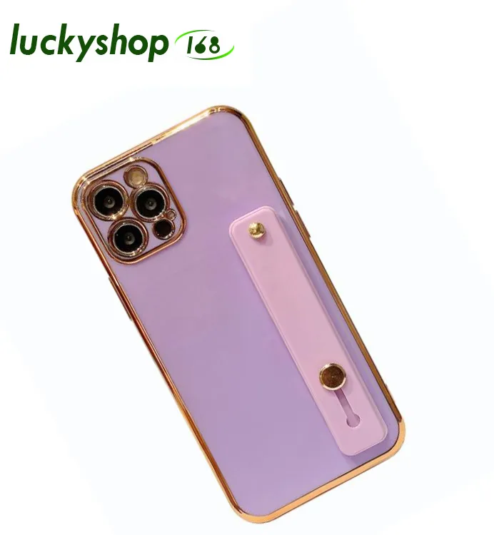 Elektroplätering av armbandsbandfästen Telefonfodral för iPhone 13 12 Mini Pro XS Max X XR 7 8 Plus Fashion Plating Soft Cover