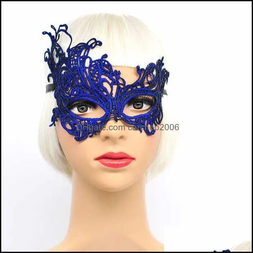 NEWSexy Colorful Bronzing Lace Mask Half Face Party Wedding Mask Fashion Dance Clubs Ball Performance Carnival Masquerade Masks