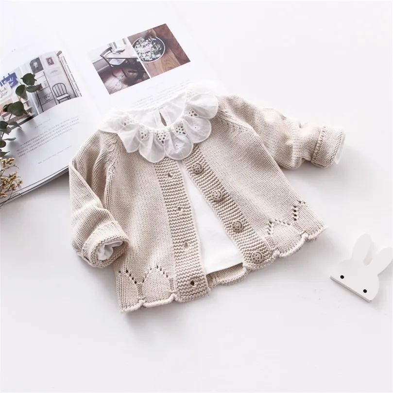 Toddler Wool Coats Toddler Girl Winter Clothes Baby Cute Long Sleeve Knitting Coats Kids Fashion Jackets Wool Coat LJ201130