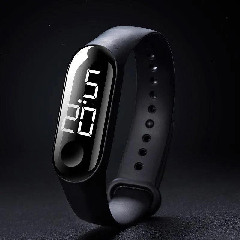 LED Electronic Sports Sensor Consor Hoters Washing 50m مقاوم للماء رجال WRISTWATCHES MENS