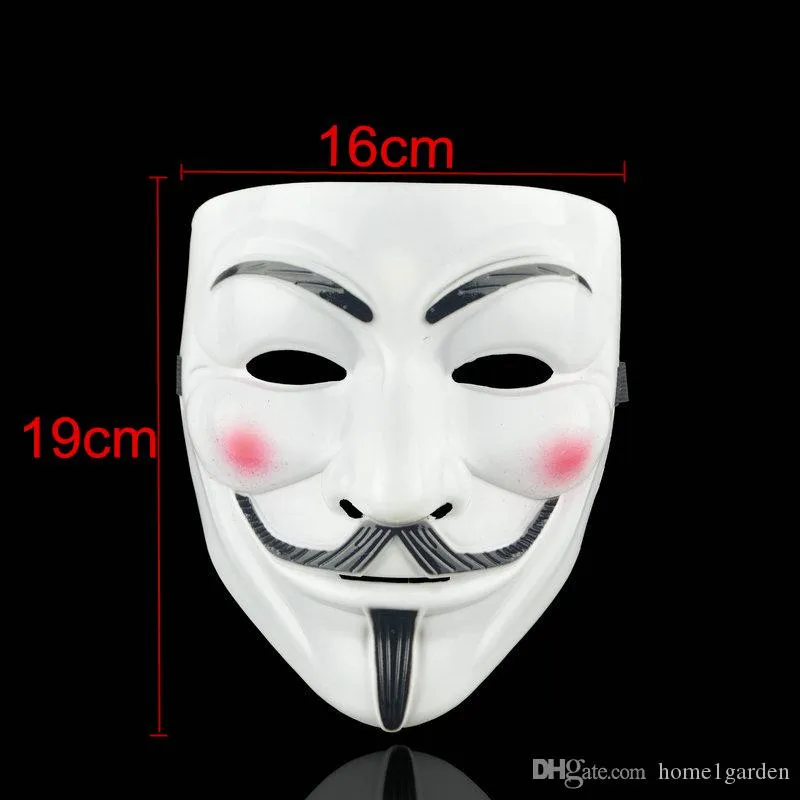 V Party Masks for Vendetta Mask Anonymous Guy Fawkes Fancy Adult Costume Accessory Party Cosplay Halloween Masks