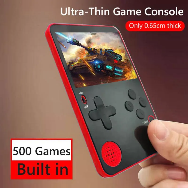 Taşınabilir Oyun Oyuncular K10 El Video Oyunları Konsolu Dahili 500 Retro Klasik Oyun Oyuncu Mini Cep Kablosuz Gamepads