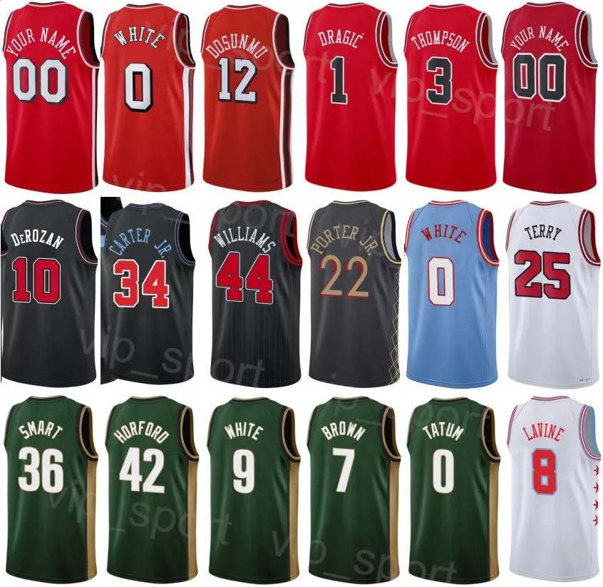 Printed City Earned Man Youth Basketball Javonte Green Jersey 24 Dalen Terry 25 Goran Dragic 1 Andre Drummond 3 Patrick Williams 44 Derrick Jones Jr 5 Ayo Dosunmu 12