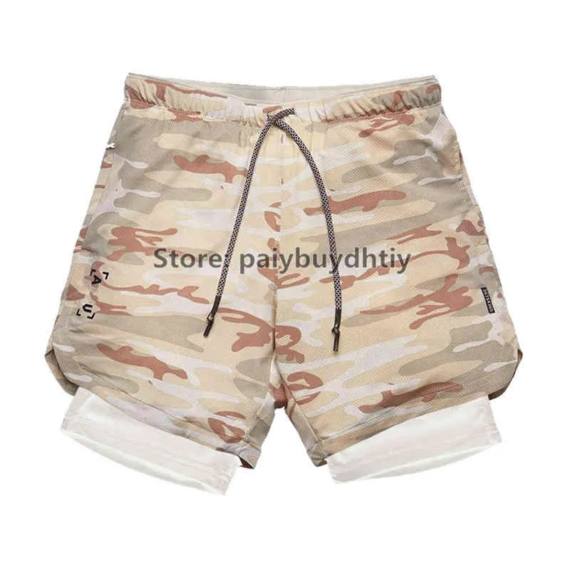 Straight Summer AS Herren-Shorts, lockere Größe, gerade Caprihose, trendige Multi-Pocket-Doppelschicht-Freizeithose, gestreiftes Design, lässige, hochwertige Jogginghose