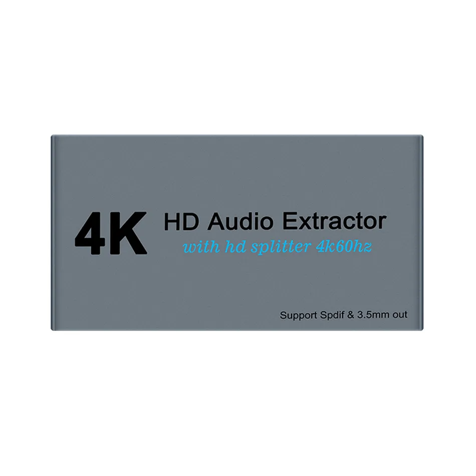 Conectores divisor de vídeo hdtv 1 entrada 2 saída hd divisor 1x2 para ps4 4k com extrator de áudio 3.5 jack switcher adaptador