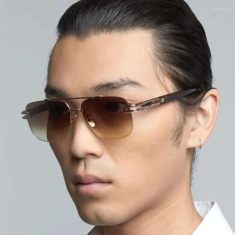 サングラスファッション GRAND-EVO ONE スタイル偏光メンズレトロブランドデザインスクエアサングラス男性用 UV400 Oculos De SolSunglasses Quin22