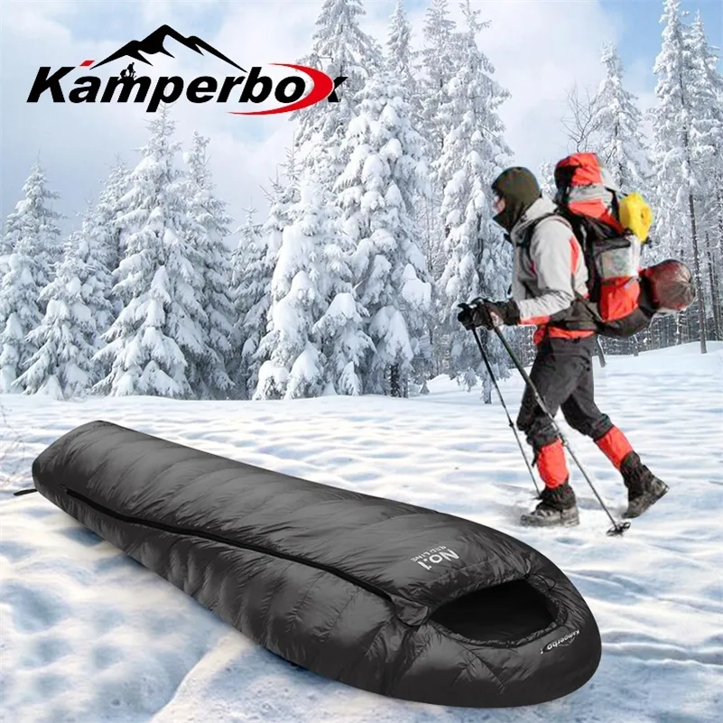 kamperbox Sleeping Bag Camping Winter Ultralight 220728