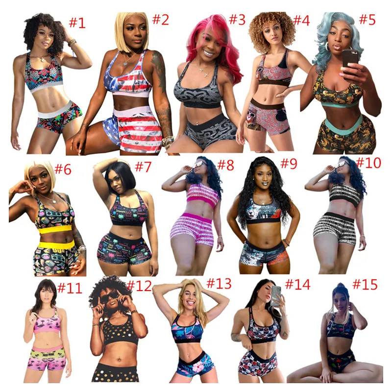 Mode Lettre Maillots De Bain Femmes Bikini Costume Sans Manches Gilet Débardeur Soutien-Gorge + Shorts 2 Pièce Tenues À La Mode Designer Tankinis À Séchage Rapide Maillot De Bain Cadeau Confortable