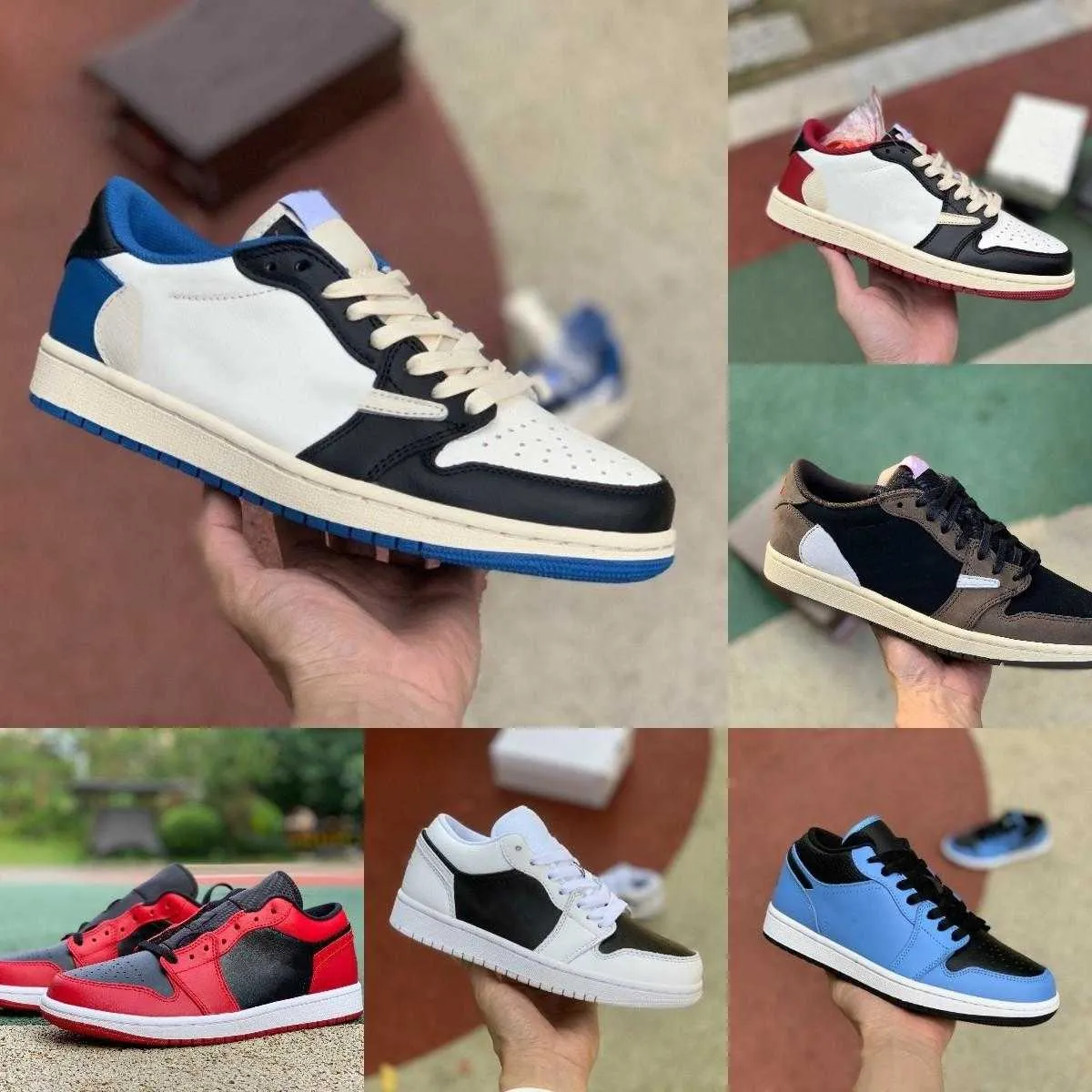 2022 Jumpman X 1 1S Low Basketball Shoes Sandals Starfish White Brown Gold Banned UNC Court Purple Gold Black Toe Panda Noble Red Wolf Grey Designer Sports Sneakers
