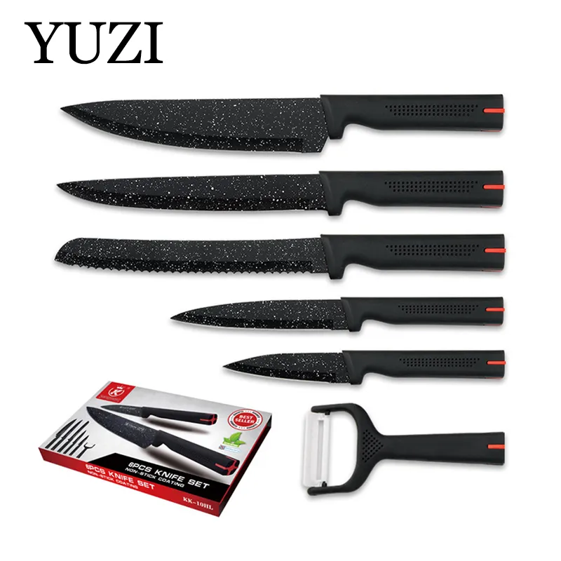 Stainless Steel Kitchen Knives Set Chef Knife Ceramic Peeler Slicing Nakiri Paring Tool Meat Cleaver Utility Tools