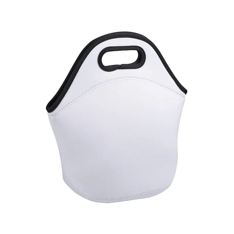 Borsa per il pranzo riutilizzabile per sublimazione, isolata in neoprene, durevole, impermeabile, lavabile, per il pranzo, borsa da picnic, custodia per il trasporto, borse con cerniera per adulti e bambini