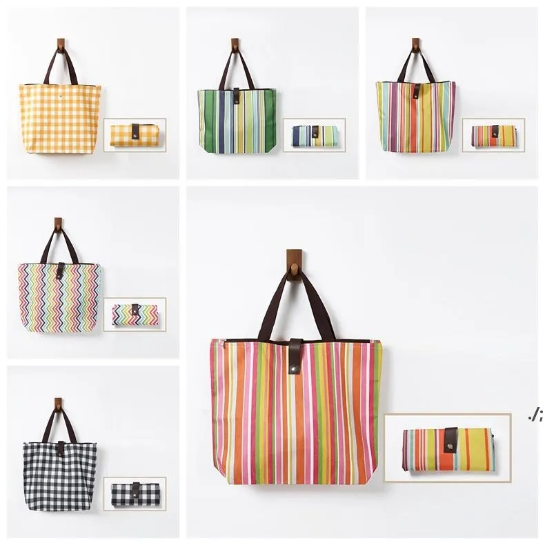 Oxford Katlanabilir Alışveriş Çantaları Yeniden Kullanılabilir Depolama Çantası Çevre Dostu Tote Çanta Deniz By BBB14782
