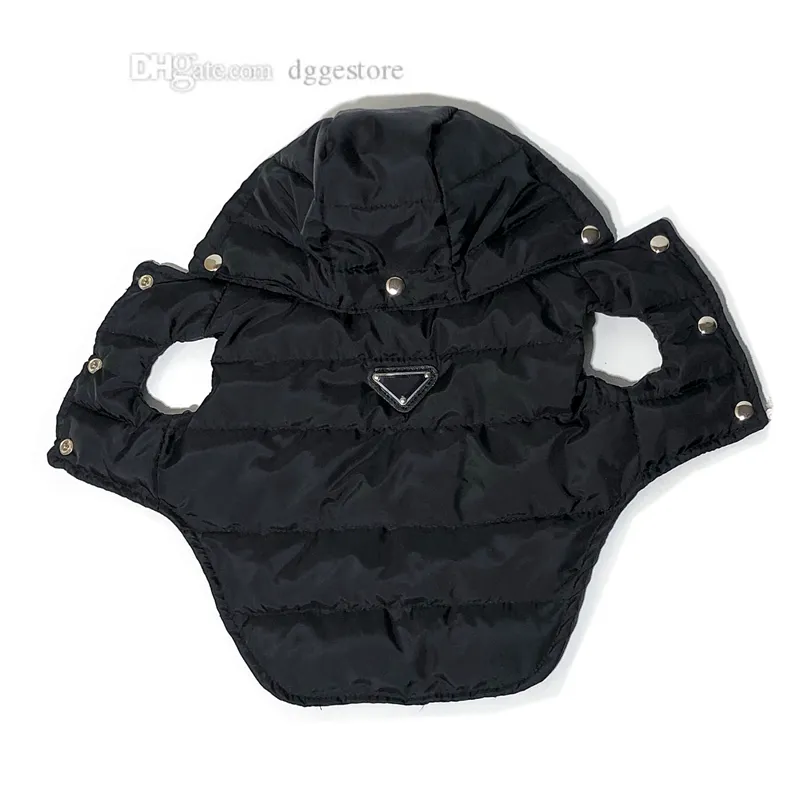 clephan Designer Clothes Winter Coat Warm Dog Apparel Waterproof Windproof Pet Vest Cold Weather Puppy Jacket with Hats for Small Medium Large Dogs Bulldog Black XL