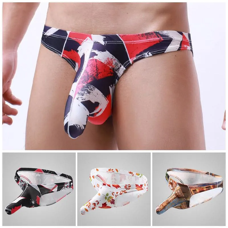 Underpants Elephant Nose Men Silky Penis Sleeve Pouch Briefs Soft Panties Sexy Underwear Comfort Knickers UnderwearUnderpants